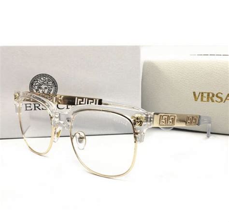 cheap versace eyeglasses|clear versace glasses on face.